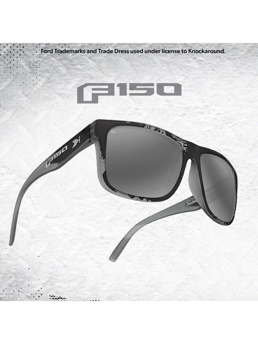 Knockaround Torrey Pines Frosted Splatter Ford F-150 Polarized Sunglasses 58-18